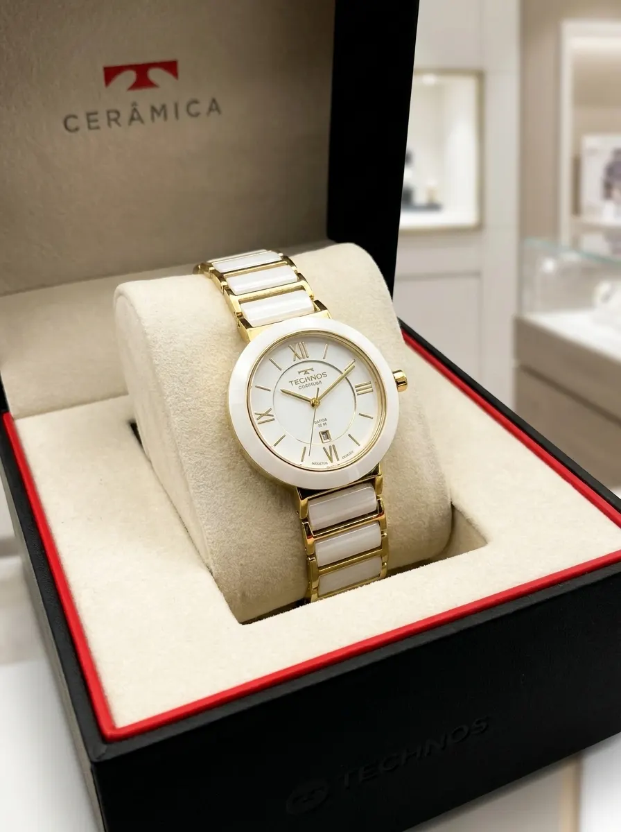 Relógio Technos Cerâmica feminino disponível no Studio Seiko