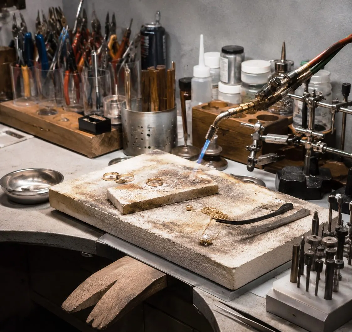Serviço de solda de joias e semijoias no Studio Seiko